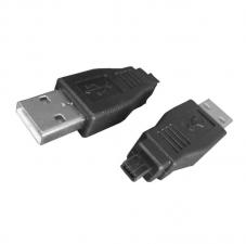 Переходник USB A(M) штеккер - штеккер mini USB А(M) 4pin