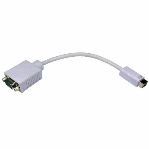 адаптер mini DVI(M)шт-VGA(F)гн для подключения MacBook к монитору, ТВ, проектору