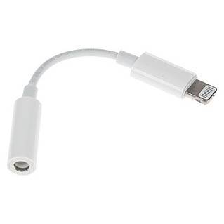 Переходник 3,5 гнездо 4С- штекер Lightning 8pin(Apple L:0,1м)