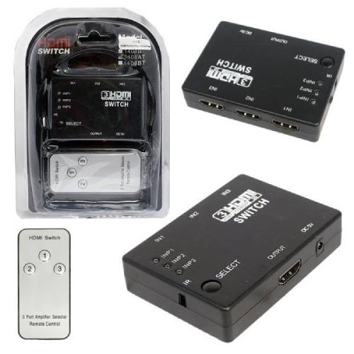 Переходник HDMI Swicth+Remote 3x1 Port с пультом H56
