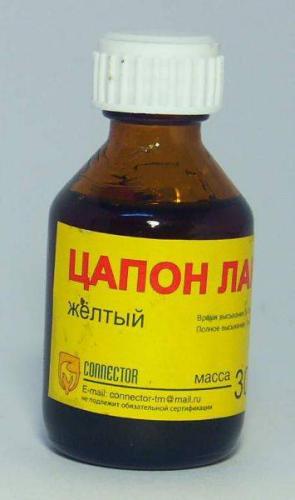 цапон лак жёлтый 30мл