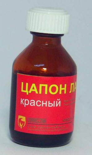цапон лак красный 30мл 90014