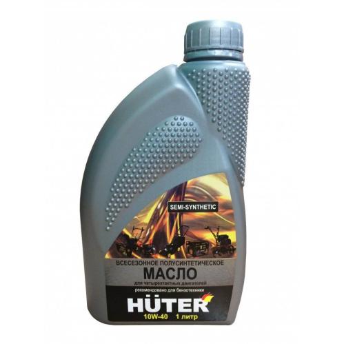 масло HUTER 4T10W-40 полусинтетика(1л) для моторов бензопил и тримеров