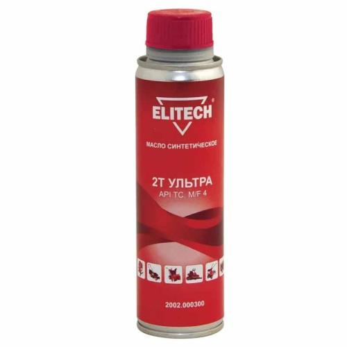 масло Elitech ультрасинтетика  для 2-тактоного двигателя 0,2л жест.банка
