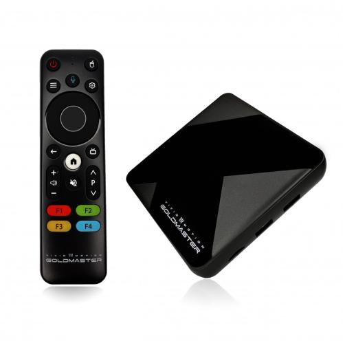 приставка Смарт GoldMaster GM I-925 4/32GB android TV/голосовое управление/stalker