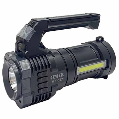 Фонарь акк 1 светод.MK-312+колонка (1ярк.+1больш.,micro USB) USB, TF, солн.бат.