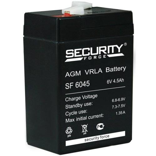 Аккумулятор свинцово-кислотный Security Force 6045 6V(4,5А/ч)