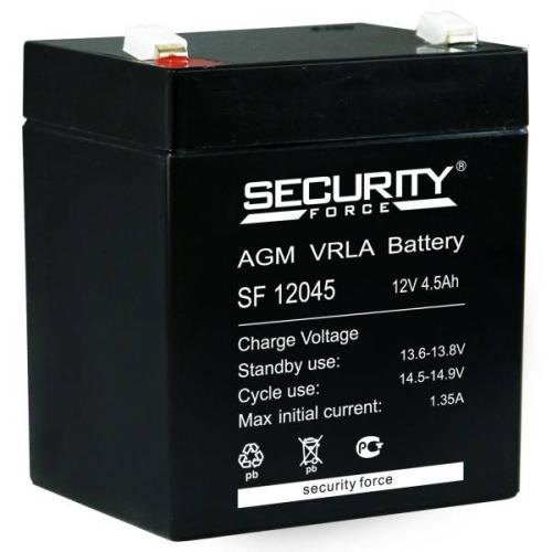 Аккумулятор свинцово-кислотный Security Force 12045 12V(4,5А/ч)