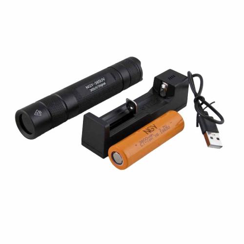 фонарь акк 1 светод.YG-365UV (ультрафиолет., акк.18650, ЗУ)