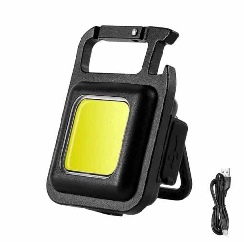 Фонарь карманный WJ-930 1COB+карабин+открывашка