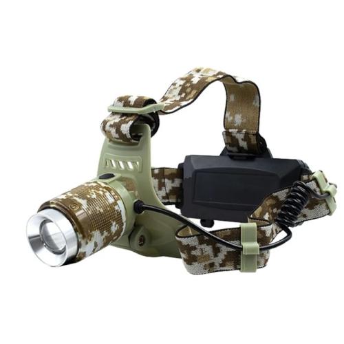Фонарь акк налобный RE-003M-P50 камуфляж,1 ярк., 2 акк.+microUSB,zoom