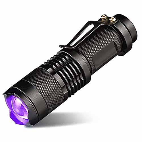 Фонарь 1 светод.ультрафиолетовый №8468UV,zoom 1АА