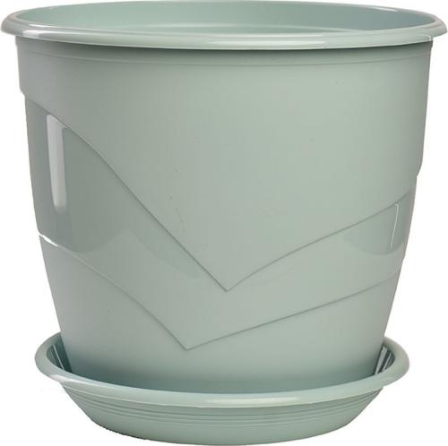 Горшок цв. Венеция 5,5л D23 с поддоном (мята) 5PL0107