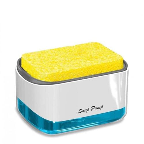 Диспенсер для моющего средства SOAP PUMP с губкой в наборе, 350мл