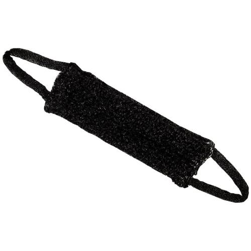 Мочалка банная с ручками черная, 43*11см Black for Men 16576