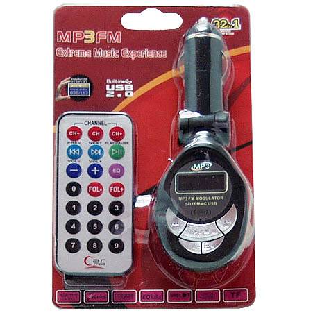 MP3 модулятор авто D-663(KD-200) USB microSD(с пультом, экр.)