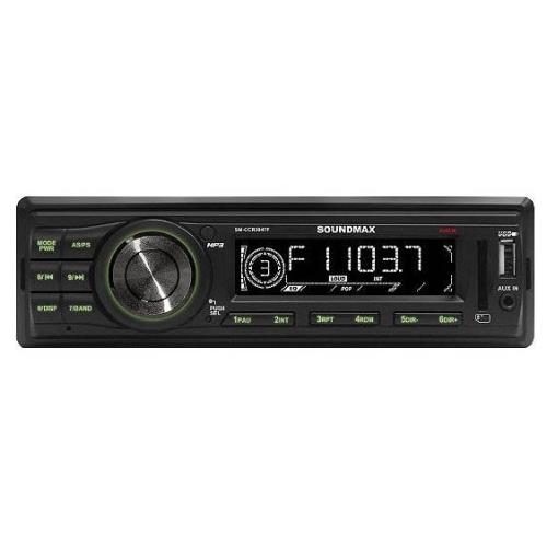 Автомагнитола SOUNDMAX-3047F USB/SD/MMC, ЖК-дисплей, 4x45 Вт, память на 18 FM-станций