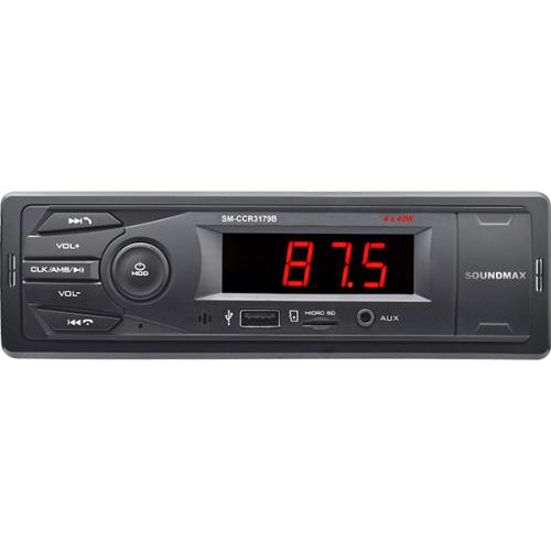 Автомагнитола SOUNDMAX-3179В 4x40Вт,MP3, micro SD