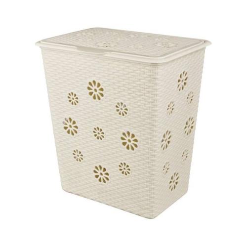 корзина для белья Плетенка (слон. кость) 60л М2030