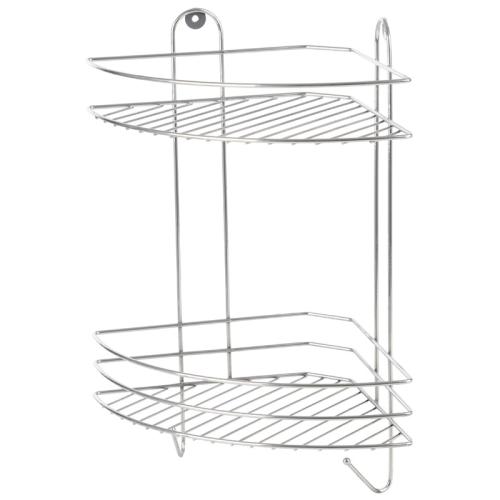 полка угловая 2-х ярусная Vento Plus 23*23*41,5см хром