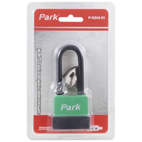 замок навесной Park P-0245-01(всепогодный,3ключа, механизм латунь,дл.дужка)