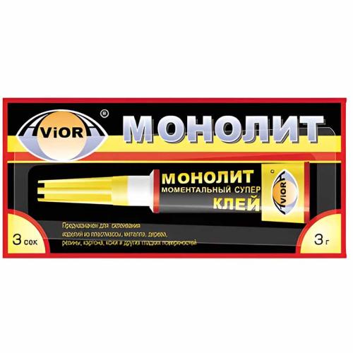 клей Монолит секундный 3г 403-001