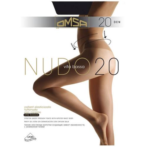 колготки OMSA NUDO VITA BASSA 20 Nero 4