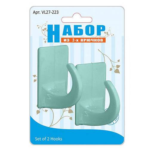 набор из 2-х крючков (прям) VL27-223