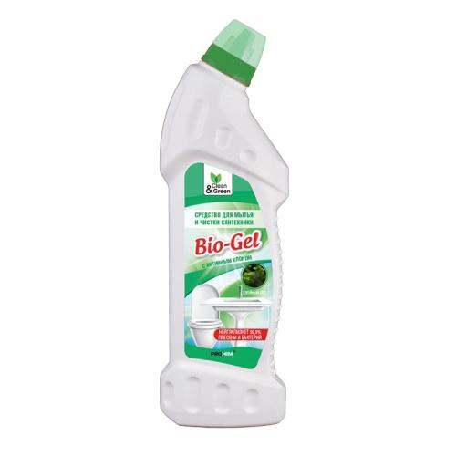 Средство чистящее для сантехники "Bio-Gel"(с активным хлором)750 мл Clean&Green 8072