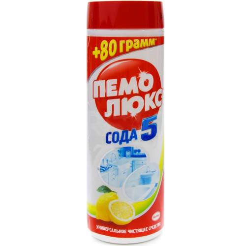 Пемолюкс Лимон (яблоко)(+сода) 400г банка (+80г в подарок)