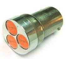 лампа 52. 1156 4.5W P21W(BA15s)(3по1,5Вт)1кон красный
