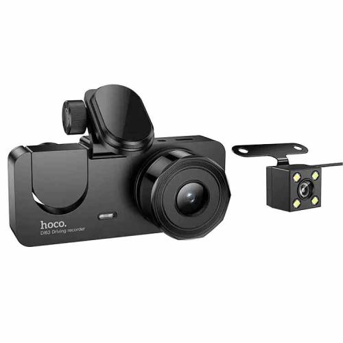 Видеорегистратор HOCO DI63 WI-FI 2",micro SD,2 камеры+камера заднего вида