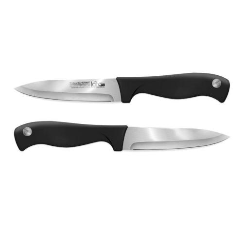нож LARA LR05-50 для овощей 12,7см/5" черная ручка Soft Touch,сталь 8CR13Mov 1,5мм
