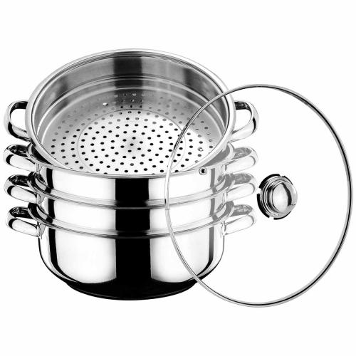 Мантоварка Arian Gastro d-26см, 3 секции, (стекл.крышка) 4TTCKK0826020/0826018