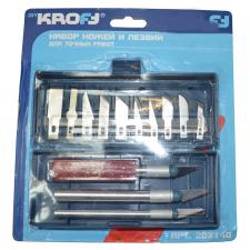 ножи и лезвия DIY KROFT набор для точных работ (3держателя+13лезвий) 202140
