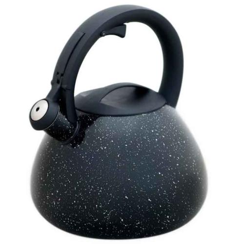 Чайник Катунь КТ-125 2,5л нерж.,со свистком,индукц.,черный гранит