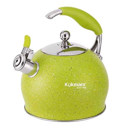 Чайник 3л нерж.сталь со свистком Kukmara LIME Ч-04