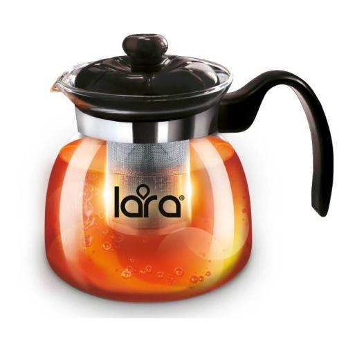 чайник LARA LR06-08 заварочный ,стекл., 0,75л