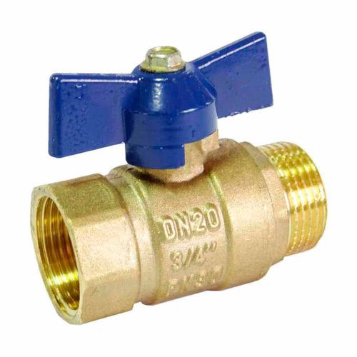 Кран шаровый RM-L латунь 3/4" бабочка гайка-гайка 48685