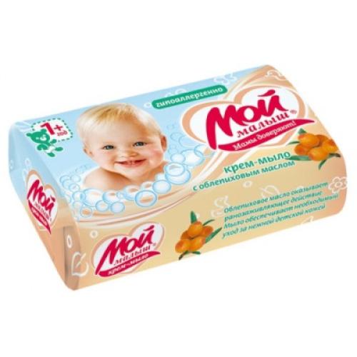 Мыло туалетное Детское Облепиха Мой малыш 100г НМЖК