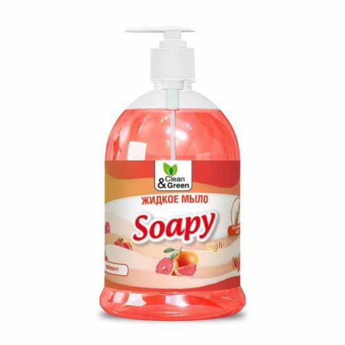 Мыло жидкое Soapy Light Грейпфрут с дозатором 1л Clean&Green 8239
