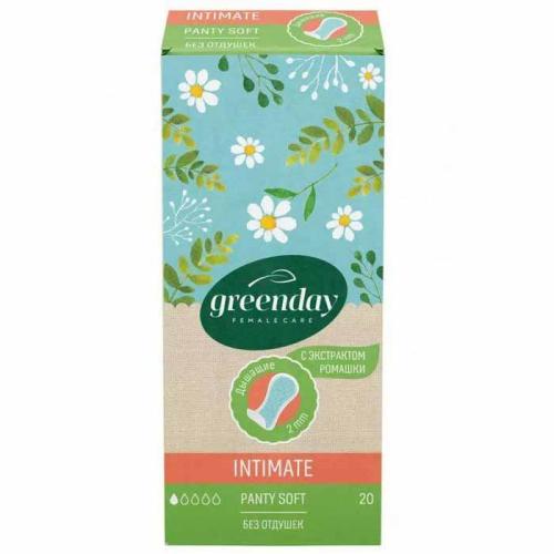 Прокладки Green Day Panty Soft c экстр. ромашки ежедневные 20шт