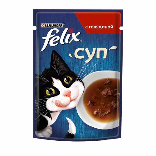 влажн.корм для кошек FELIX Суп Говядина 48г 12522073
