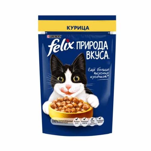 влажн.корм для кошек FELIX Природа вкуса Курица 75г 12512731