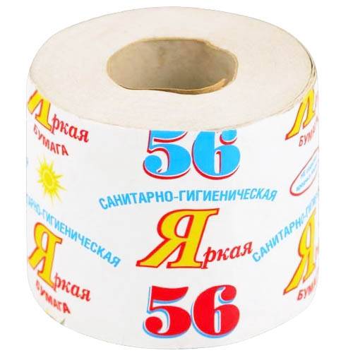 туалетная бумага СОТКА/56 Яркая с втулкой/Осенняя