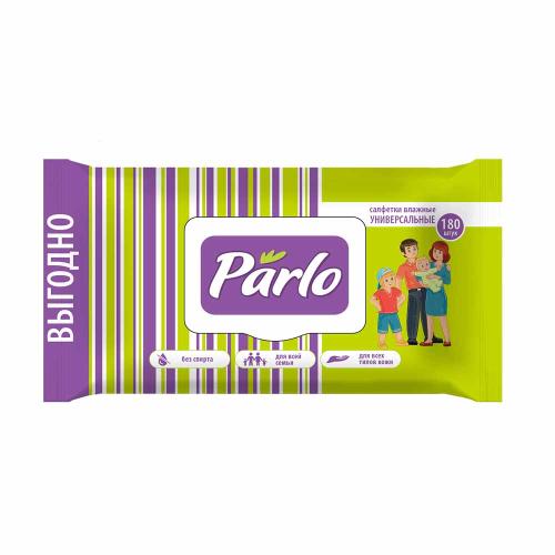 Салфетки влажные Parlo для всей семьи, с крышкой 120шт