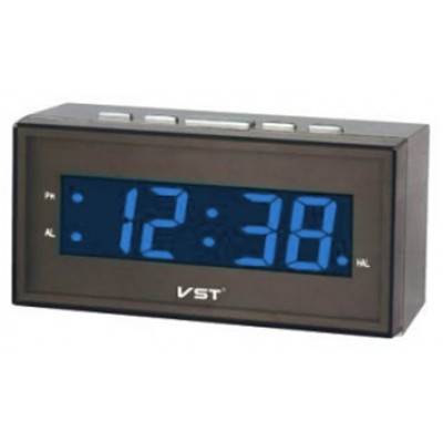 Часы-будильник JMT(VST)-772-5 сет. цифр. синие цифр