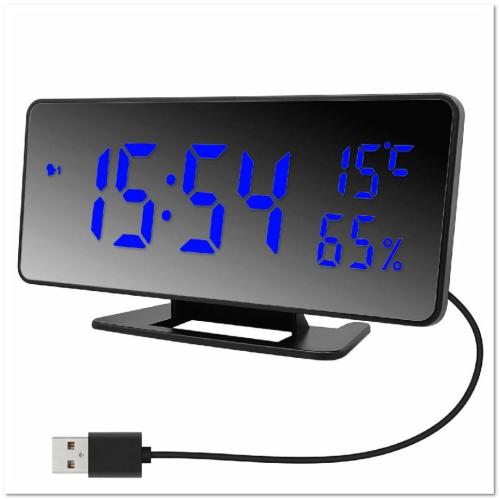 часы-буд JMT(VST)-888-5 сет.,цифр.,большие синие цифры