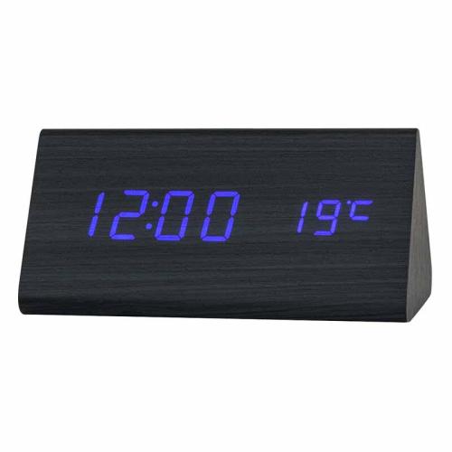 часы-буд JMT(VST)-861-5 сет.цифр.,синие цифры,дер.корпус,темпер.