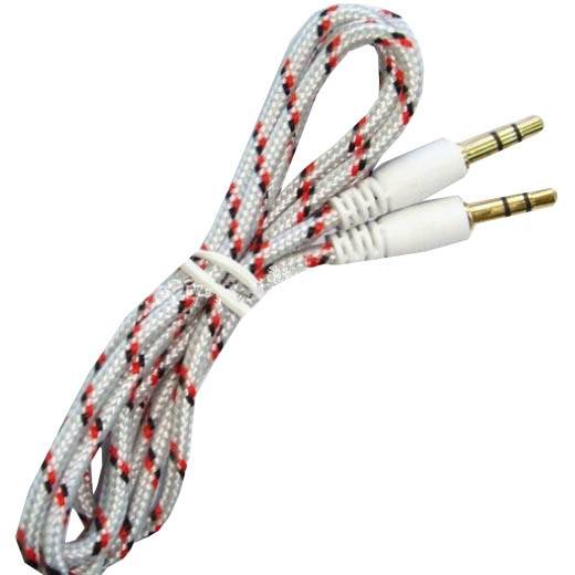 шн AUX (3,5-3,5 стер) тканевая оплетка JD-472 1м